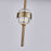Kalco Goccia 2 Light Mini Pendant/Firenze Clear/Winter Brass