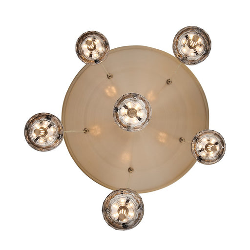 Kalco Goccia 12 Light Chandelier, Firenze Clear/Winter Brass