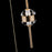 Kalco Goccia 12 Light Chandelier, Firenze Clear/Winter Brass