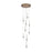 Kalco Goccia 18 Light Chandelier, Firenze Clear/Winter Brass - 047653-044-FR001