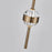Kalco Goccia 18 Light Chandelier, Firenze Clear/Winter Brass