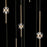 Kalco Goccia 18 Light Chandelier, Firenze Clear/Winter Brass