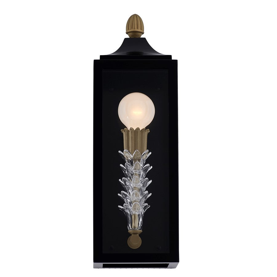 Kalco Lighting Midsummer 1 Light Outdoor Wall Sconce, Matte Black - 410120MB