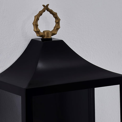 Kalco Lighting Marge 1 Light Outdoor Wall Sconce, Matte Black