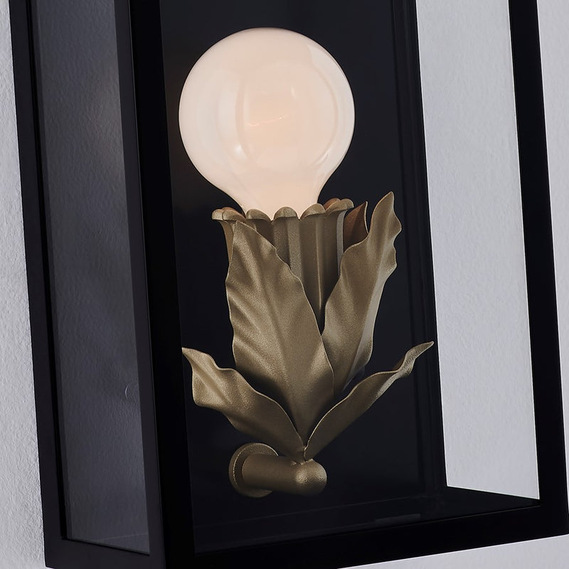 Kalco Lighting Marge 1 Light Outdoor Wall Sconce, Matte Black