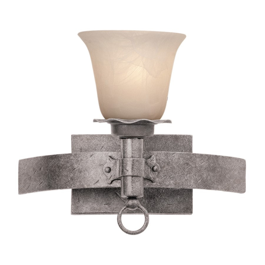 Kalco Lighting Americana 1 Light Bath Wall Sconce, Country Iron - 4201CI-1219