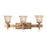 Kalco Lighting Americana 3 Light Vanity Light, Modern Gold - 4203MG-1219