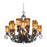 Kalco Lighting Ibiza 16 Light Chandelier, Antique Copper - 4264AC-PS5201