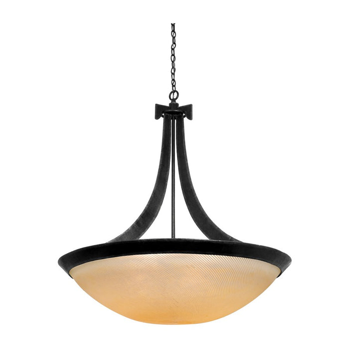 Kalco Lighting Copenhagen 6 Light Chandelier, Black - 4348B-ANTQ