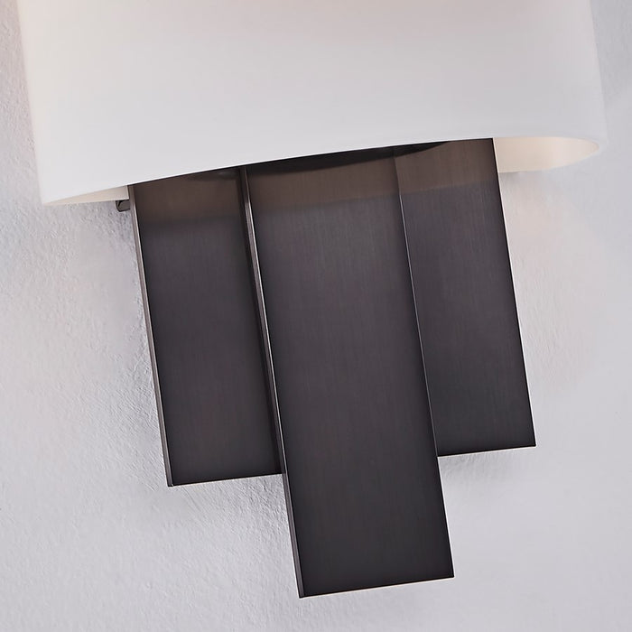 Kalco Lighting Espille 1 Light Wall Sconce, Satin Black Nickel