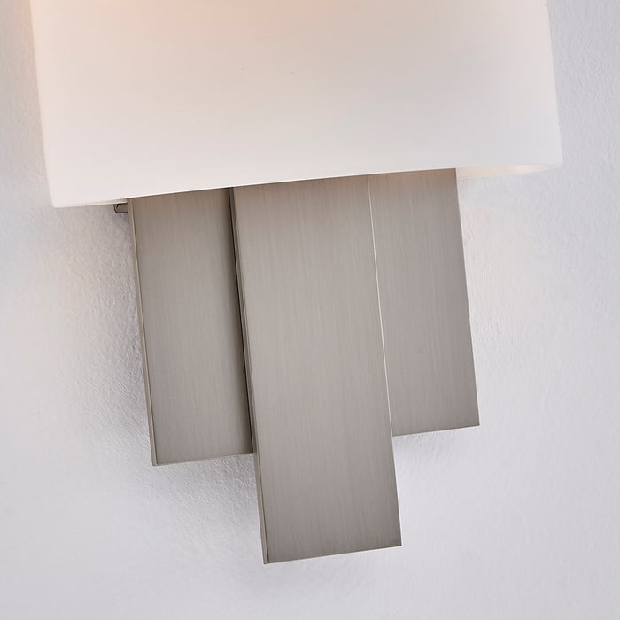Kalco Lighting Espille 1 Light Wall Sconce, Satin Nickel