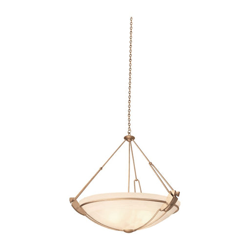 Kalco Lighting Grande 3 Light Pendant, Modern Gold/Alabaster - 4845MG-ALAB