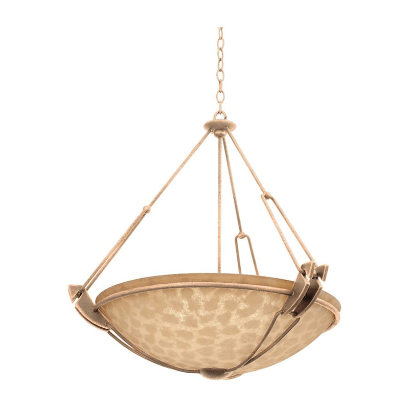 Kalco Lighting Grande 6 Light Chandelier, Modern Gold - 4847MG-ECRU