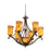 Kalco Lighting Somerset 8 Light Chandelier, Tortoise Shell - 4970TO-PENSH