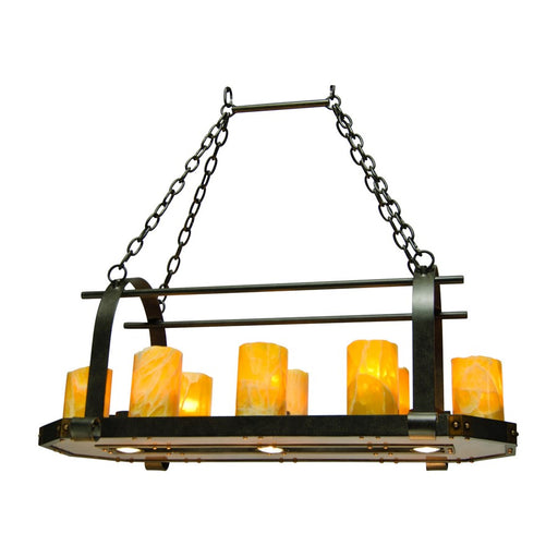 Kalco Lighting Cordova 11 Light Linear Pendant, Natural Iron - 5121NI-CALC