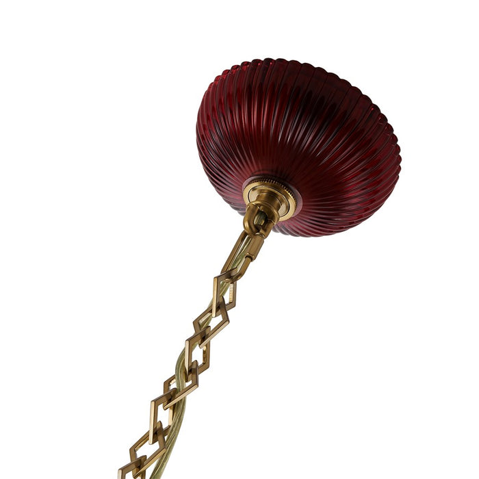Kalco Lighting Verde 1 Light Pendant, Satin Brass