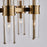 Kalco Lighting Duet 12 Light Chandelier, Vintage Brass