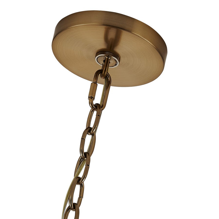 Kalco Lighting Duet 18 Light Chandelier, Vintage Brass