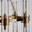 Kalco Lighting Duet 18 Light Chandelier, Vintage Brass