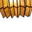 Kalco Lighting Fractal 2 Light Wall Sconce, Oxidized Gold Leaf