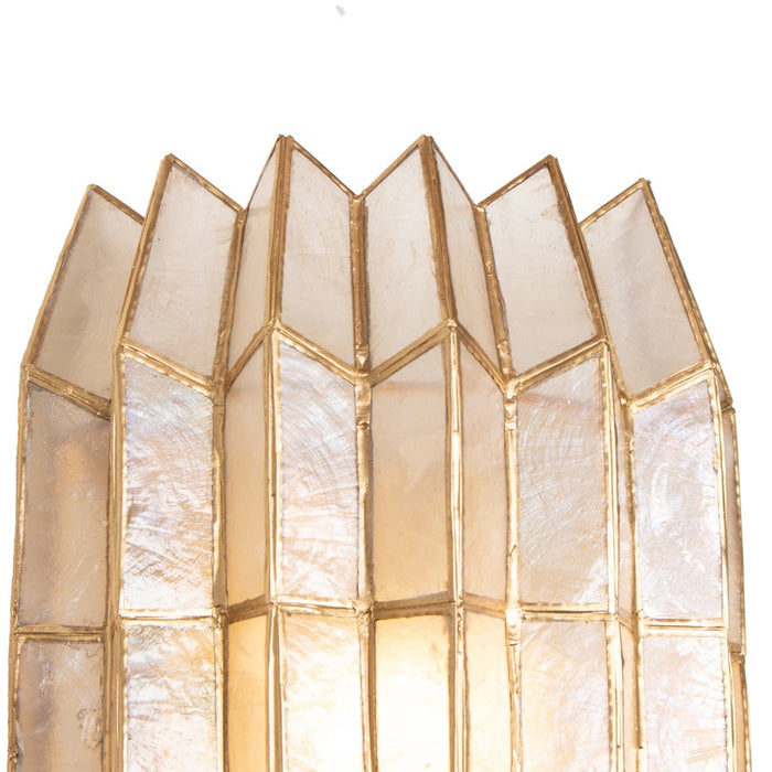 Kalco Lighting Fractal 2 Light Wall Sconce, Oxidized Gold Leaf