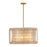 Kalco Lighting Fractal 8 Light Chandelier, Oxidized Gold Leaf