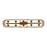 Kalco Lighting Fractal 10 Light Linear Pendant, Oxidized Gold Leaf