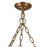 Kalco Lighting Camellia 6 Light Chandelier, Winter Brass