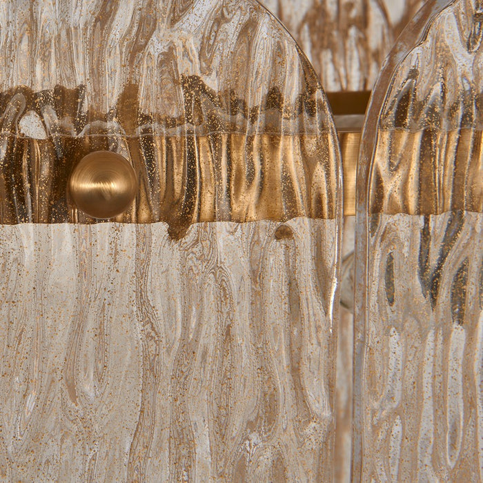 Kalco Lighting Camellia 6 Light Chandelier, Winter Brass