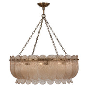 Kalco Lighting Camellia 10 Light Chandelier, Winter Brass - 523456WB