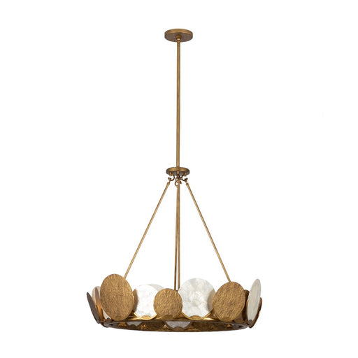 Kalco Lighting Cirque 8 Light Chandelier, Rustic Gold - 524155RSG