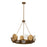 Kalco Lighting Cirque 8 Light Chandelier, Rustic Gold