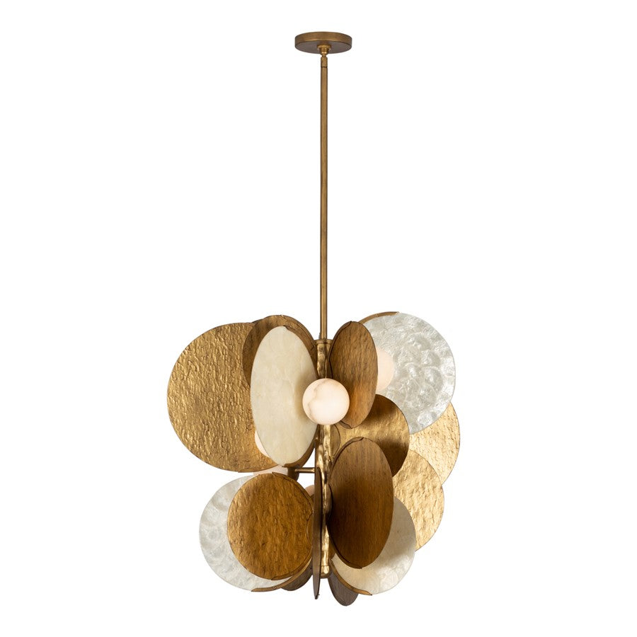 Kalco Lighting Cirque 1 Light Pendant, Rustic Gold - 524156RSG