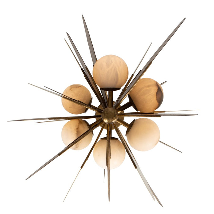 Kalco Lighting Cirque 1 Light Pendant, Rustic Gold