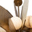 Kalco Lighting Cirque 1 Light Pendant, Rustic Gold