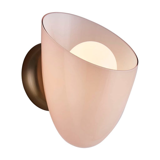 Kalco Lighting Cocoon 1 Light Wall Sconce, Winter Brass - 524321WBWT