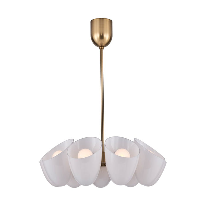 Kalco Lighting Cocoon 9 Light Chandelier, Winter Brass - 524355WBWT