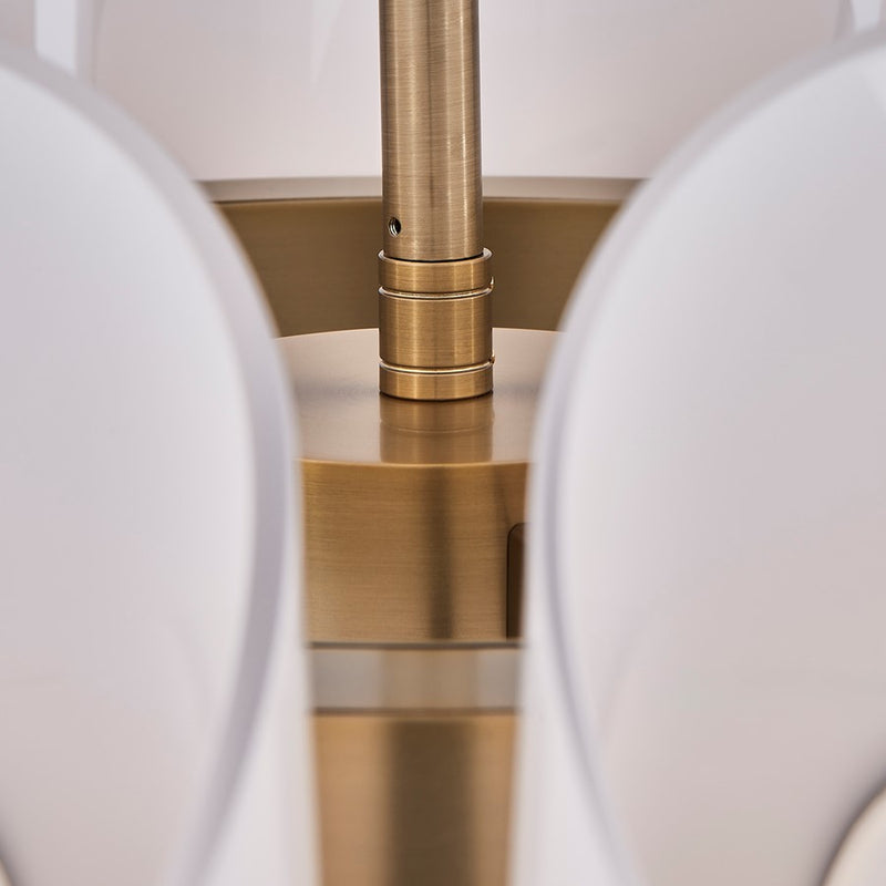 Kalco Lighting Cocoon 9 Light Chandelier, Winter Brass