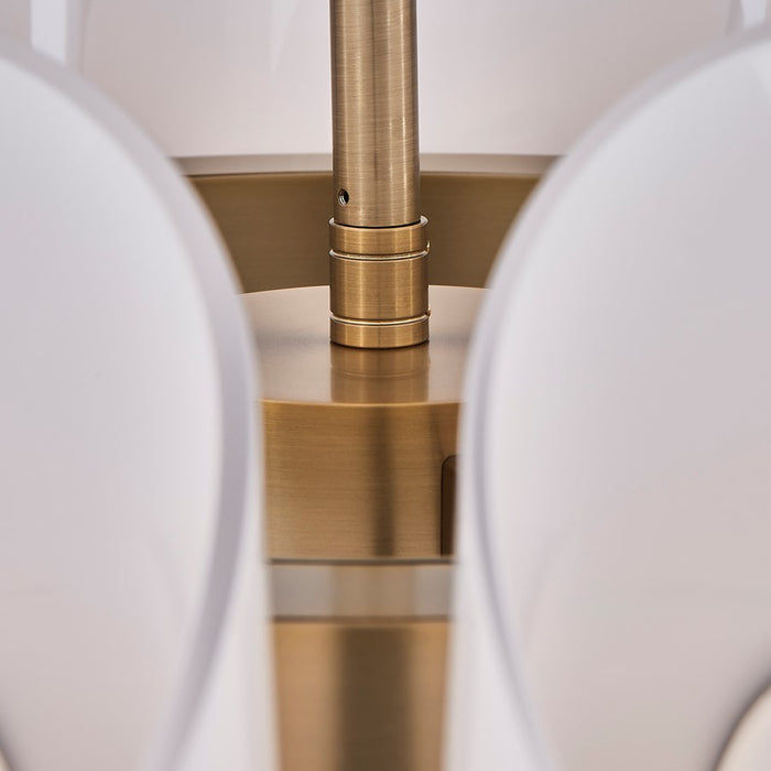 Kalco Lighting Cocoon 9 Light Chandelier, Winter Brass