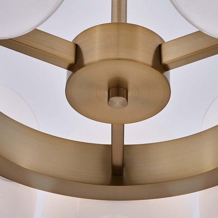 Kalco Lighting Cocoon 9 Light Chandelier, Winter Brass