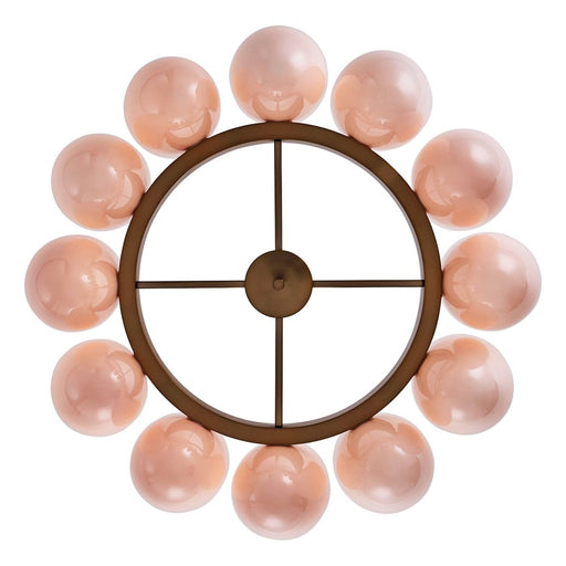 Kalco Lighting Cocoon 12 Light Chandelier, Winter Brass
