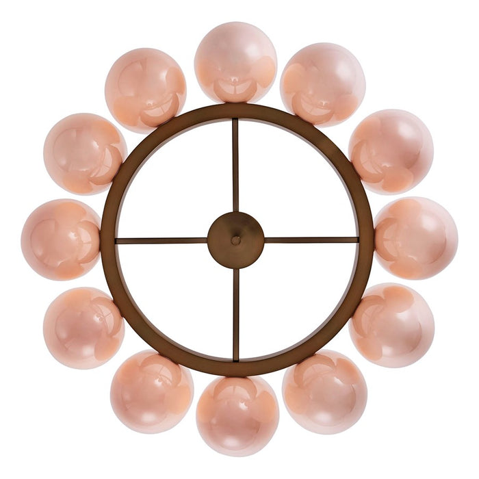 Kalco Lighting Cocoon 12 Light Chandelier, Winter Brass