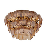 Kalco Lighting Uroko 4 Light Flush Mount, Polished Winter Brass - 524645PWB