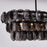 Kalco Lighting Uroko 9 Light Linear Pendant, Black Nickel