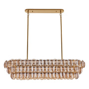 Kalco Lighting Uroko 9 Light Linear Pendant, Polished Winter Brass - 524661PWB