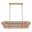 Kalco Lighting Uroko 9 Light Linear Pendant, Polished Winter Brass - 524661PWB