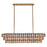 Kalco Lighting Uroko 9 Light Linear Pendant, Polished Winter Brass