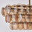 Kalco Lighting Uroko 9 Light Linear Pendant, Polished Winter Brass
