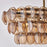 Kalco Lighting Uroko 9 Light Linear Pendant, Polished Winter Brass