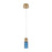 Kalco Lighting Kiriko 1 Light Pendant, Winter Brass - 524911WB